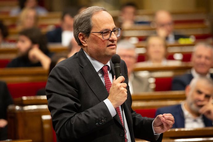 Ple en el Parlament de Catalunya