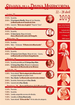 +++PARA FINDE+++ Tres Obispos Estarán Presentes En La Semana De La Divina Misericordia En Cáceres