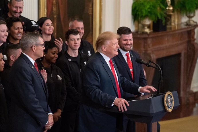 Donald Trump receives Wounded Warrior Project in Washington