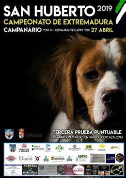 La última prueba puntuable del campeonato extremeño de San Huberto será en la Sociedad Local de Cazadores de Campanario