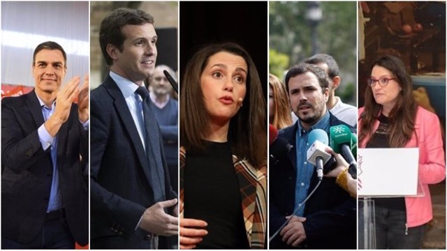 Sánchez, Casado, Arrimadas, Garzón y Oltra coinciden este sábado en Alicante para sus mítines de campaña
