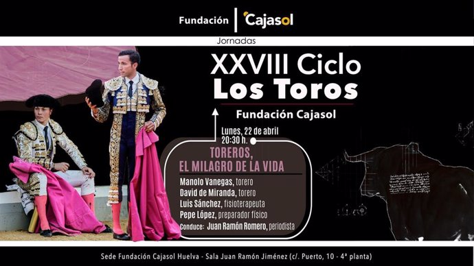 Huelva.- Cajasol.- Manolo Vanegas y David de Miranda cierran el XXVIII ciclo Los Toros