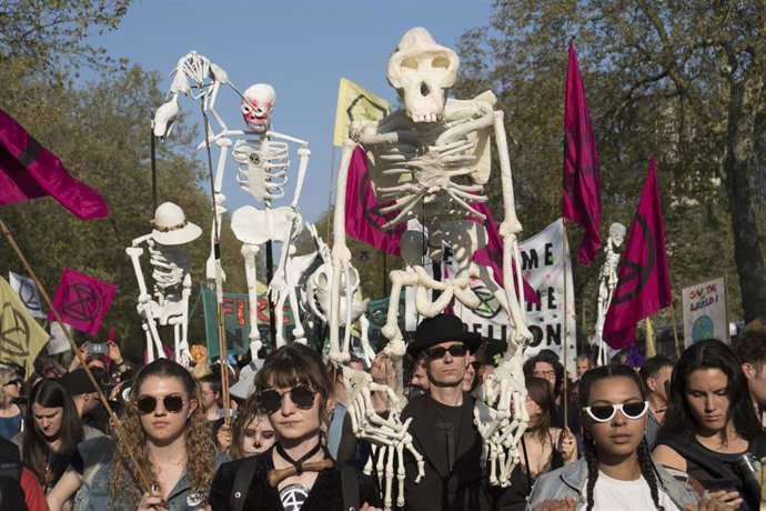 Extinction Rebellion protest against Climate Crisis
