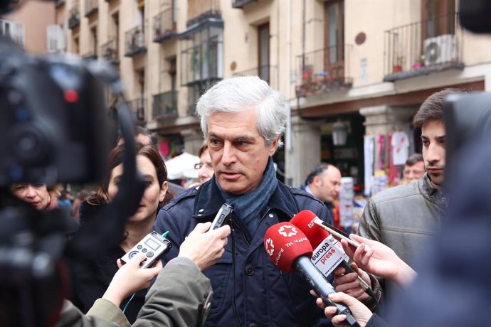 Candidatos del Partido Popular a la Presidencia de la Comunidad de Madrid y a la Alcaldía de Madrid atienden a los medios de comunicación en Madrid 