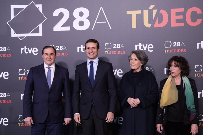 RTVE organiza el debate electoral a cuatro en el que participan los dirigentes de PSOE, PP, Podemos y Ciudadanos