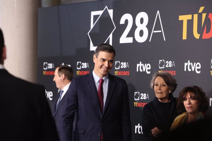Pedro Sánchez en el debate a cuatro
