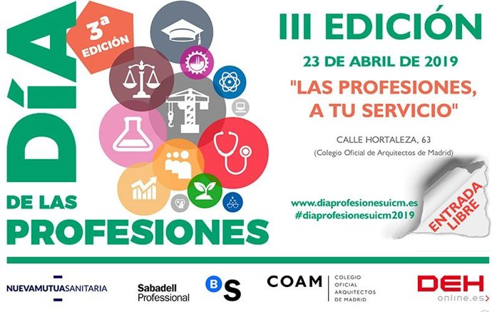 Colegios profesionales celebran el día 23 el Día de las Profesiones para analiza