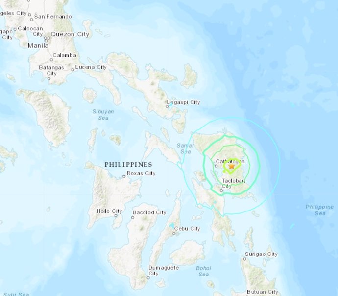 Filipinas.- Registrado un nuevo terremoto de 6,3 con epicentro en el centro del archipiélago de Filipinas