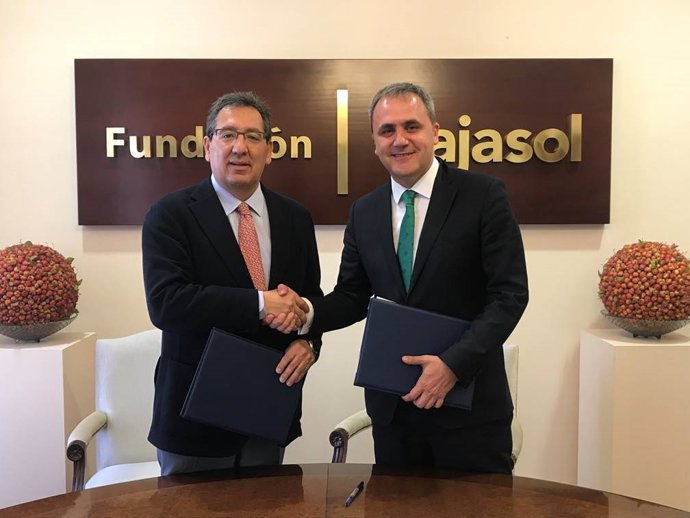 Cajasol.- La Fundación Cajasol renueva su convenio con la Fundación Aro para fomentar el baloncesto entre jóvenes