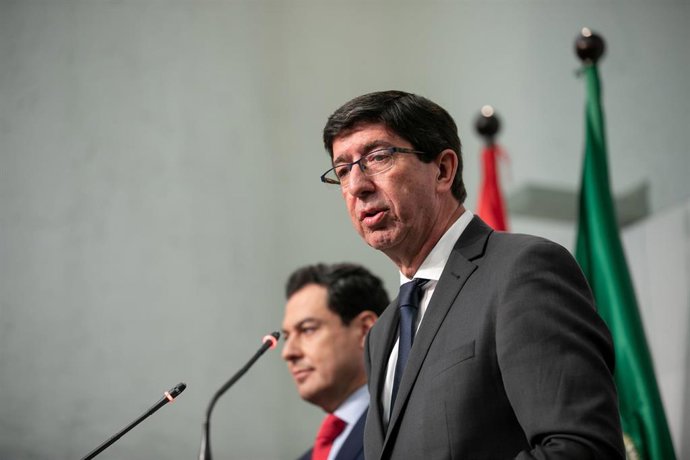 Rueda de prensa posterior a la reunión semanal del Consejo de Gobierno de la Junta de Andalucía