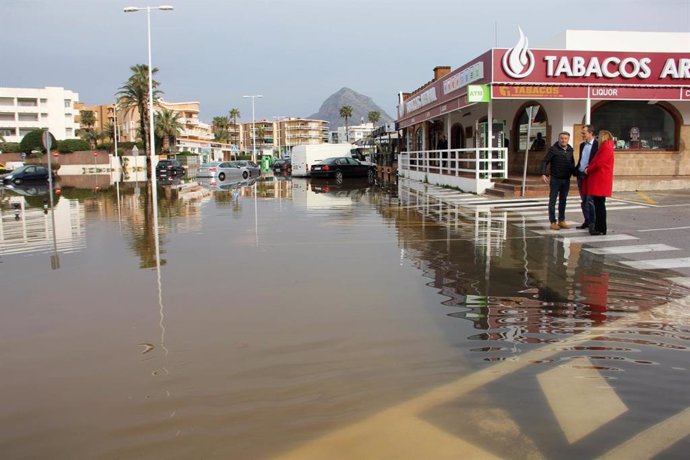Alicante.- Duque aboga por trabajar para resolver los daños del temporal en Xbia y luego canalizar mecanismos de ayuda