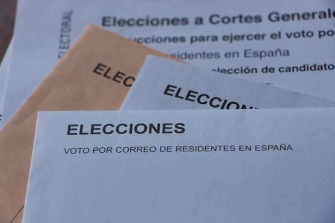 AMP.- 28A.- Las peticiones de voto por correo bajan un 8,7% en estas elecciones generales 