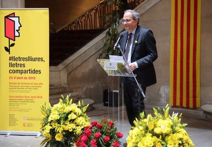 Sant Jordi.- Torra tanca el cicle de lectures 'Lletres lliures' amb 'Oda a Catalunya'