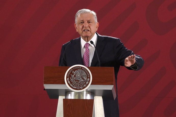 Mexican President daily presser in Mexico City