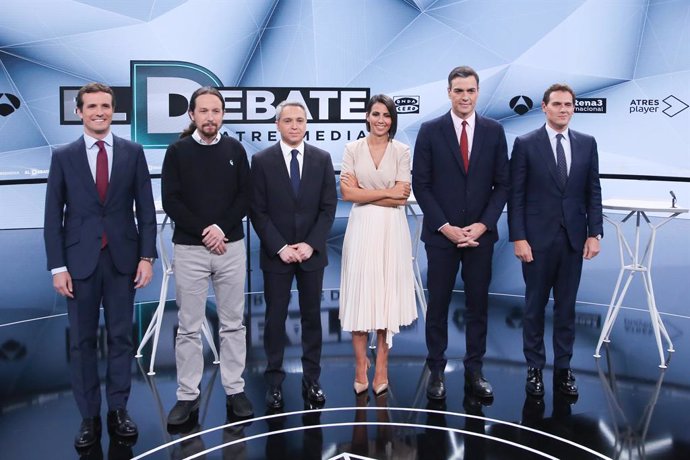 Atresmedia organitza 'El debat decisiu' en el qual participen els líders de PSOE, PP, Unides Podem i Ciudadanos