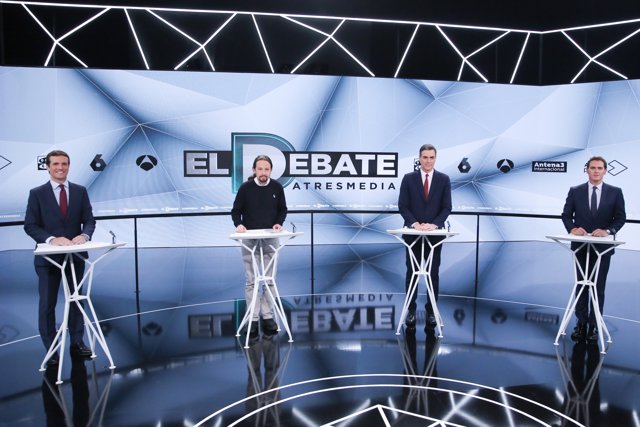 Pablo Casado en el debate