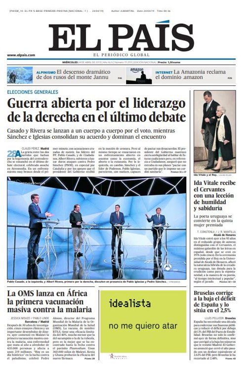 Portada El País