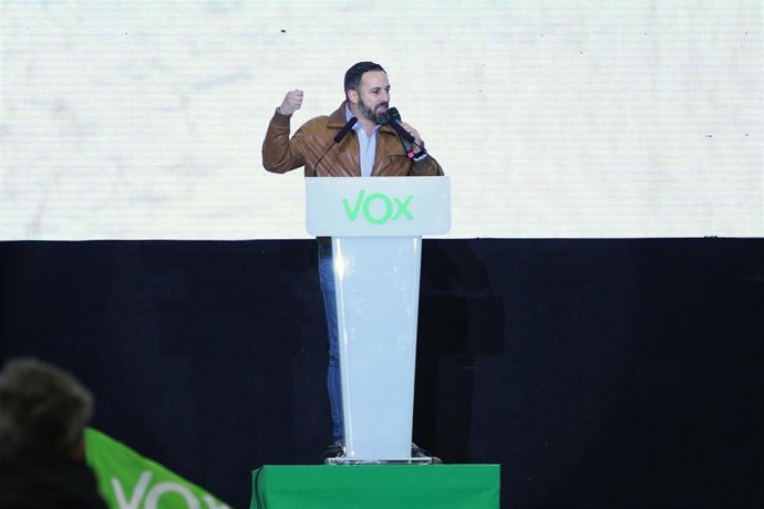 Acto de campaña de Vox en Madrid