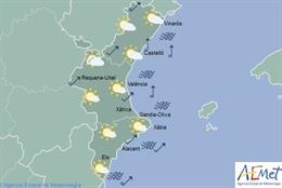 Cels poc nuvolosos i temperatures sense canvis aquest dimecres a la Comunitat Valenciana