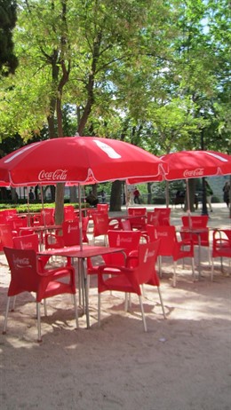 Terraza, verano, bar