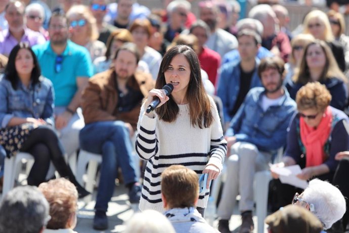 28A.-Ione Belarra: "El PSOE mirará a la derecha para pactar y Podemos es la mejor garantía para un Gobierno de progreso"