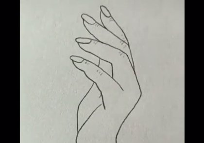 El sencillo dibujo de una mano que no todos son capaces de hacer