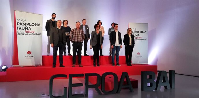 26M.- Geroa Bai Aboga Por La "Consolidación En El Tiempo" Del "Cambio Político" En Pamplona Para "Asegurar Su Impacto"