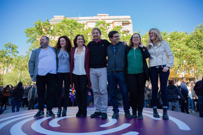 Acte de campanya d'En Comú Podem a Barcelona