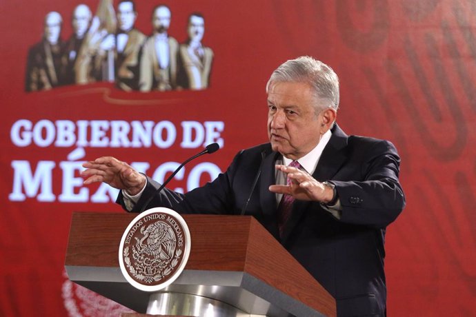Mexican President daily presser in Mexico City