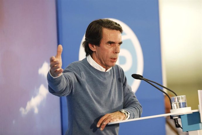 José María Aznar participa en un acto público del PP en Albacete