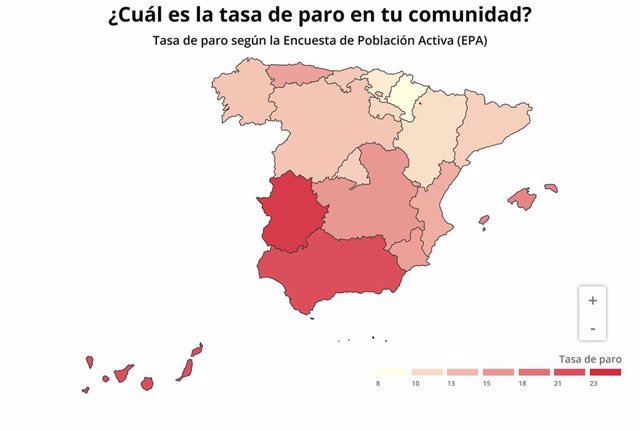 EPA.- AMPL.- El paro sube en Canarias en 9.500 personas en el primer trimestre de 2019