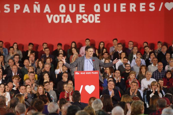 Míting del PSOE en la Fira Internacional de Mostres d'Astúries (Gijón)