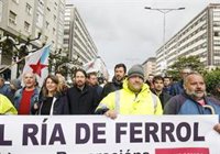 Pablo Iglesias promete que dotarán "pronto" de "carga de trabajo" a los astilleros de Ferrol si llegan al Gobierno