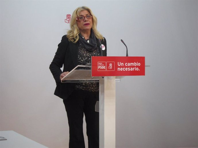 La vicesecretaria general del PSRM-PSOE, Gloria Alarcón