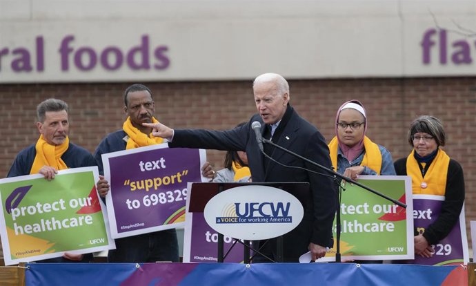 Joe Biden supports striking Stop & Shop workers