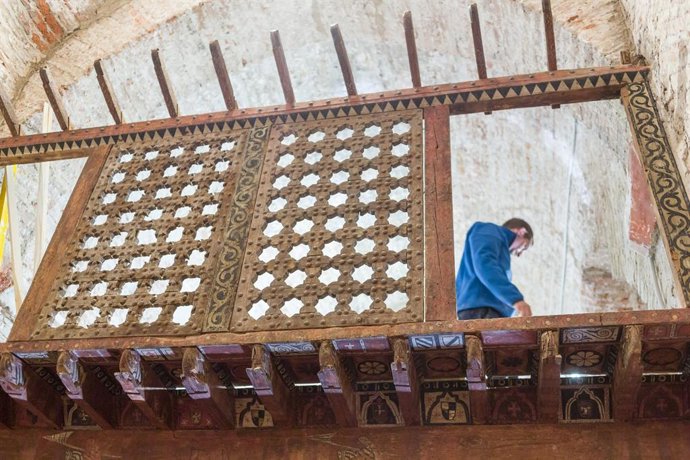 Zaragoza.- El Ayuntamiento de La Almunia restaura el alfarje mudéjar de la ermita de Cabañas