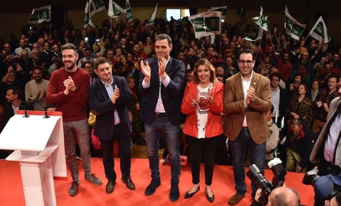Jaén.- 28A.- Reyes vaticina que el PSOE va a "mejorar sustancialmente" los resultados de las últimas generales