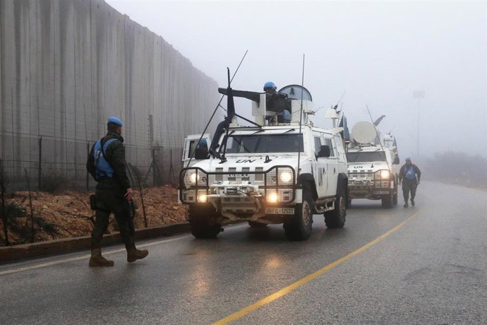 Patrulla de la FINUL en Kfar Kila, Líbano
