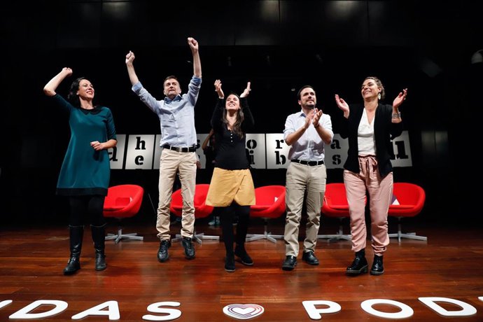 Acto público en Málaga de Unidas Podemos con la participación de Irene Montero, número dos al Congreso por Madrid