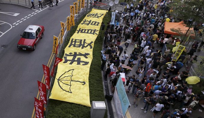 Pancarta de Occupy Central 