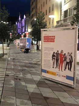CCOO inaugura una exposición urbana sobre buenas prácticas en prevención de riesgos laborales