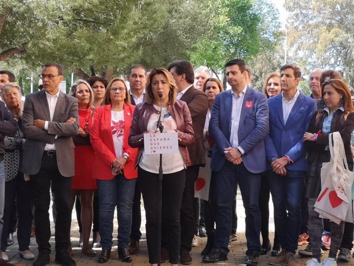 28A.- Susana Díaz Pide A Votantes De Izquierda Que Acudan Masivamente A Las Urnas Para Impedir Que "Las Derechas Sumen"