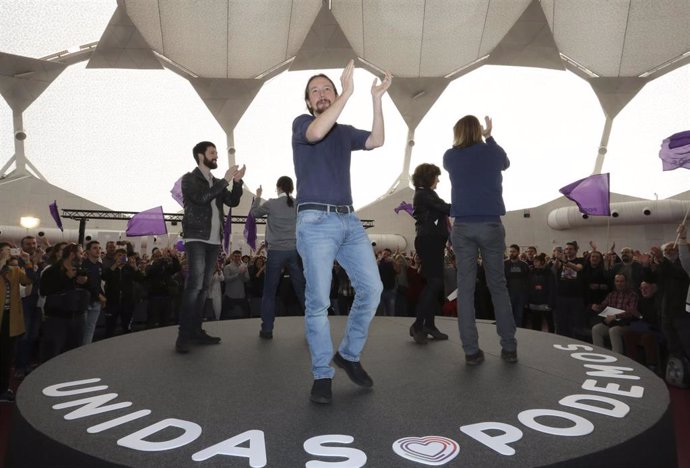 Pablo Iglesias participa en un acto con simpatizantes de Podemos en La Cúpula del Milenio de Valladolid