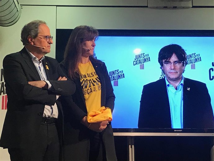 28A.- Puigdemont Crida Als Indecisos A Votar Jxcat Davant Un Estat "Capa" D'Apartar-li De les Europees