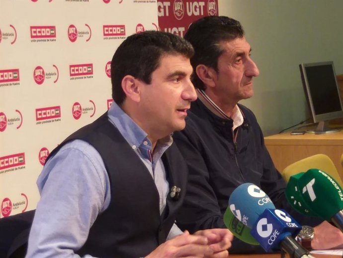 Huelva.-CCOO y UGT se movilizarán el 1 de mayo desde la Plaza 12 de Octubre y piden "atención" y "compromiso" con Huelva