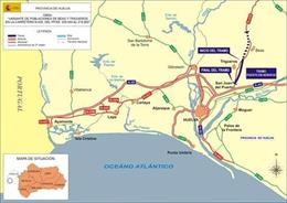 Huelva.- Fomento pone en servicio este martes la variante de Trigueros de la carretera N-435