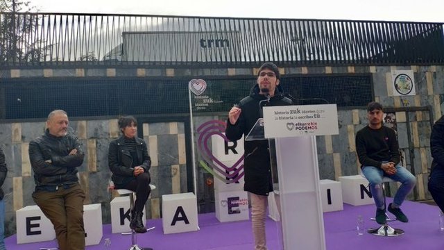 28A.- Elkarrekin Podemos Pide El Voto Para "Cerrar El Paso A Las Tres Derechas" Y A Un Pacto PSOE-Ciudadanos