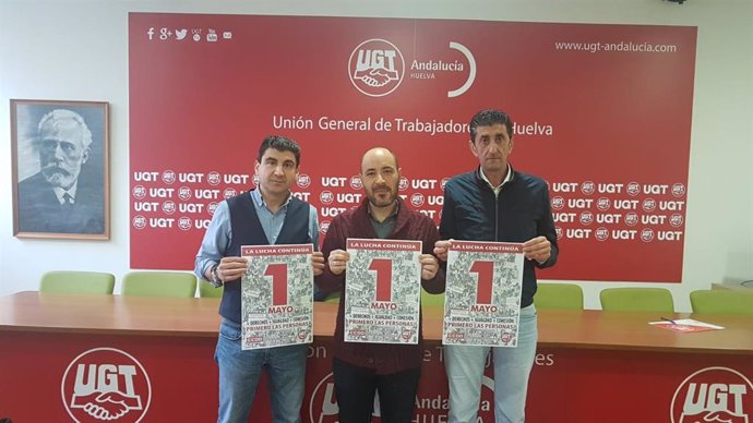 Huelva.- CCOO, UGT y PCA se coordinan para reivindicar "más derechos, igualdad y cohesión social" por el 1 de mayo