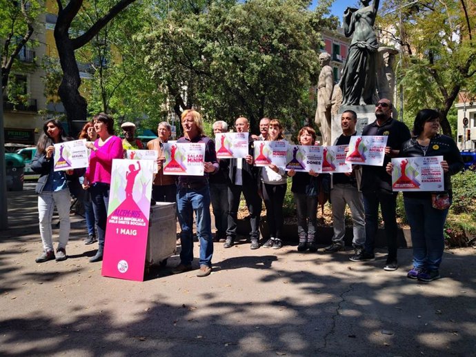 1 De Maig.- Paluzie (ANC) Anima A Participar En La Manifestació "Nítidament Republicana"