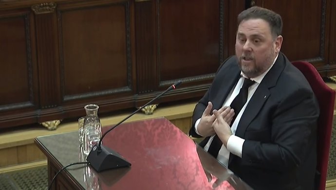 Interrogatorio a Oriol Junqueras en el juicio por el procés